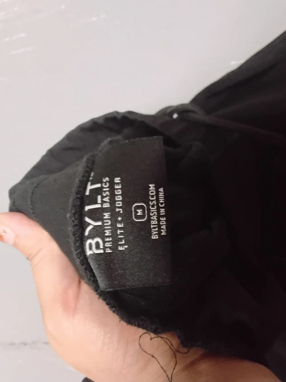 BYLT Basics Black Tapered Joggers